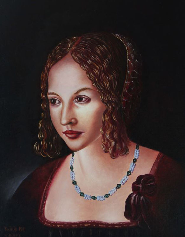 Bildnis einer Venezianerin nach A.Dürer, 2018, Dr. Astrid Markus-Erb