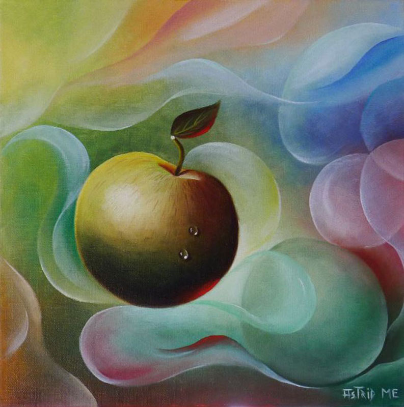 Apfel mit hellen Transparenzen, Dr. Astrid Markus-Erb